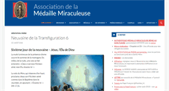 Desktop Screenshot of medaille-miraculeuse.fr