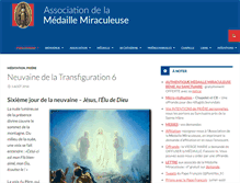 Tablet Screenshot of medaille-miraculeuse.fr